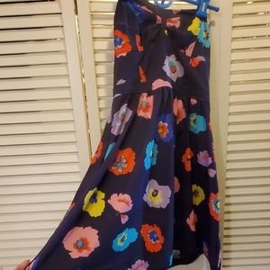 Strapless floral mini